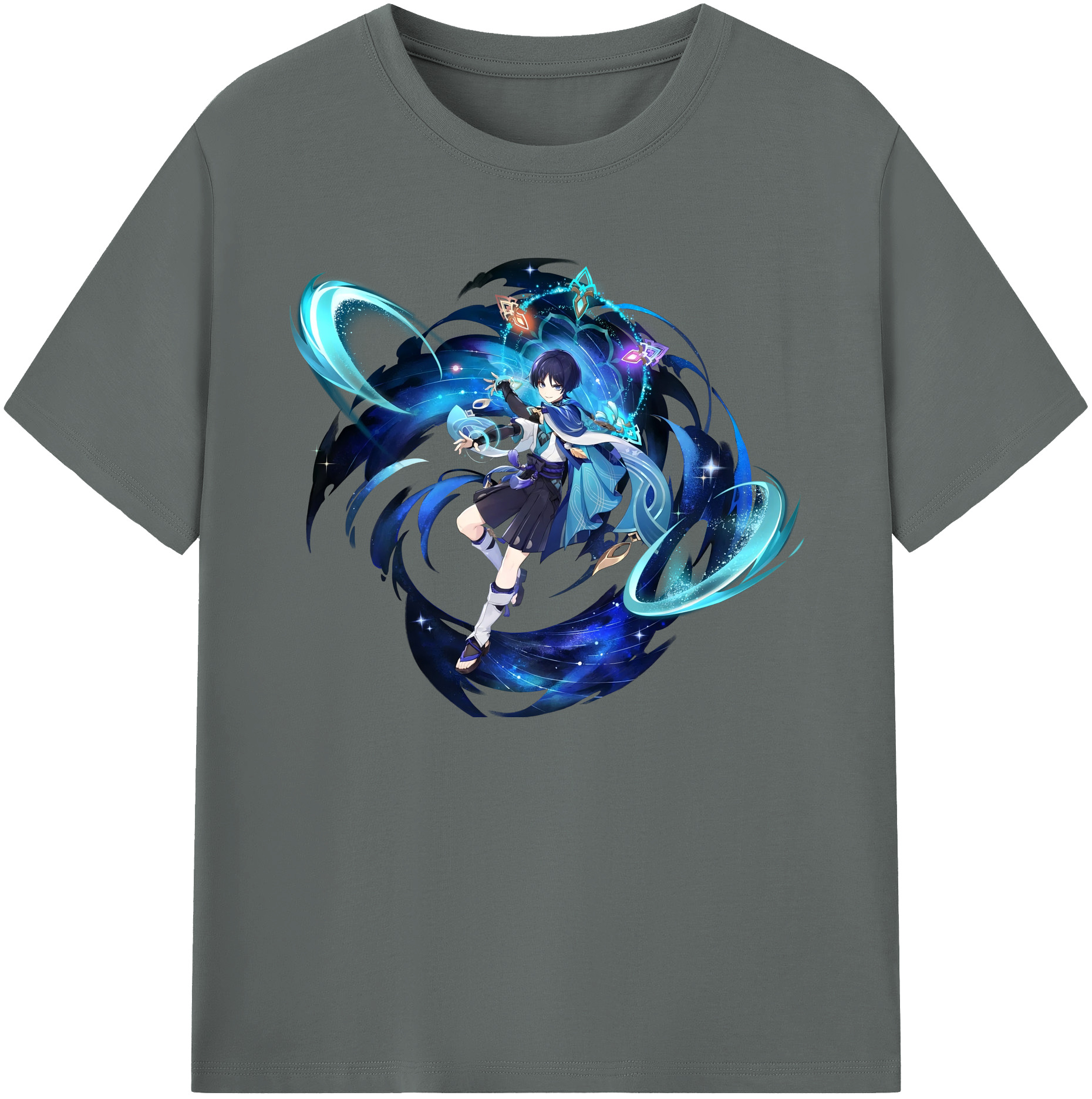 げんし神 さんペい genshin Sanpei 綿100％ メンズ半袖Tシャツ｜肌触りやわらか＆通気性